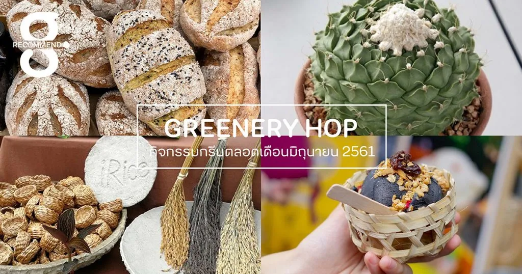 Greenery Hop: กิจกรรมกรีนตลอดเดือนมิถุนายน 2561