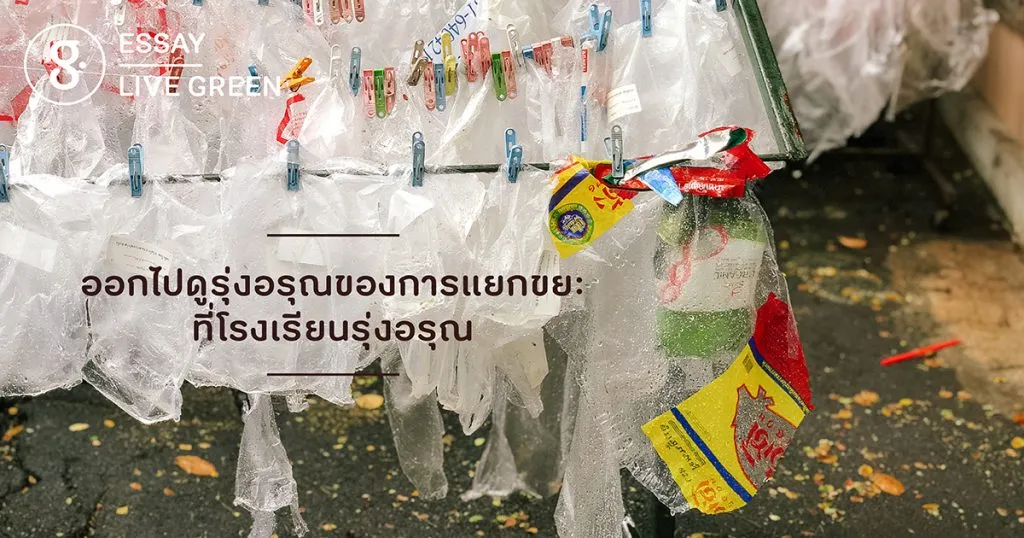 ออกไปชมรุ่งอรุณของการแยกขยะ ที่โรงเรียนรุ่งอรุณ