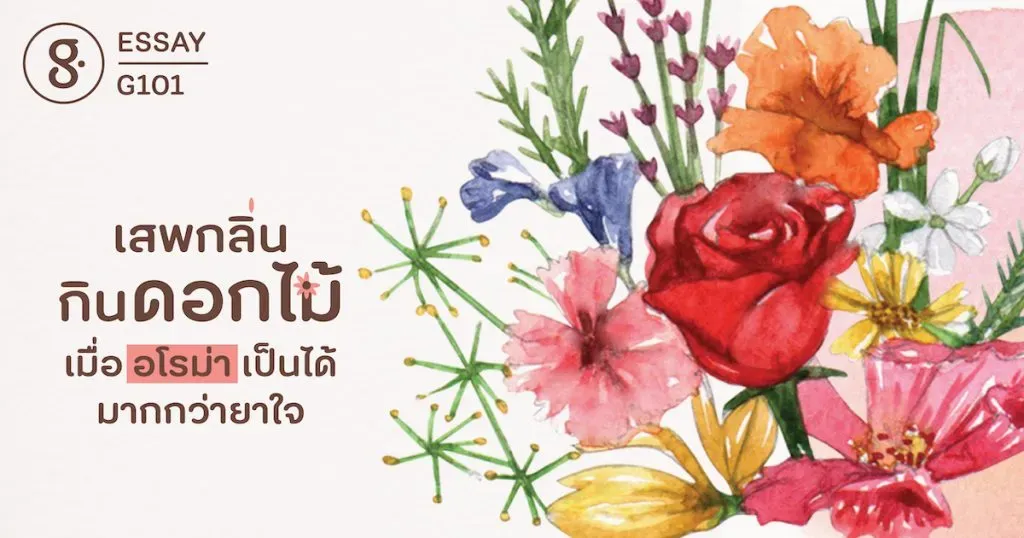 เสพกลิ่น กินดอกไม้ เมื่ออโรม่าเป็นได้มากกว่า ‘ยาใจ’