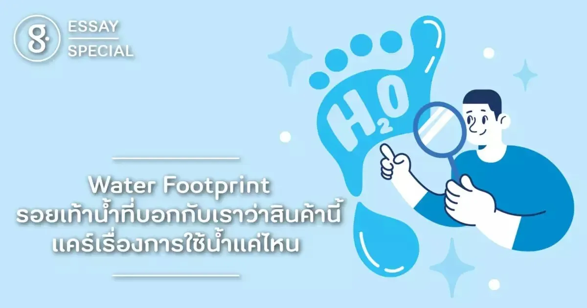 Water Footprint รอยเท้าน้ำที่บอกกับเราว่าสินค้านี้แคร์เรื่องการใช้น้ำแค่ไหน
