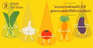 ‘ขบวนการผักผลไม้ 5 สี’ สูตรรวมพลังฮีโร่ในจานเดียว!