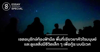 เขตอนุรักษ์ท้องฟ้ามืด พื้นที่เยียวยาหัวใจมนุษย์ และดูแลสิ่งมีชีวิตเล็ก ๆ เพื่อกู้ระบบนิเวศ